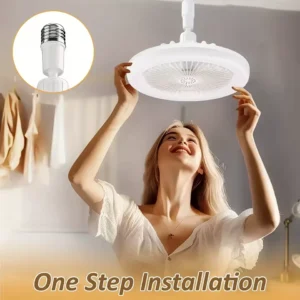 E27 LED fan light, rotating lamp holder, mini ceiling fan with fragrance dimming