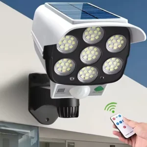 77LED Solar Light Simulation Security Dummy Camera Motion Sensor Outdoor Night Light IP65 Waterproof Lamp 3 Mode For Home Garden