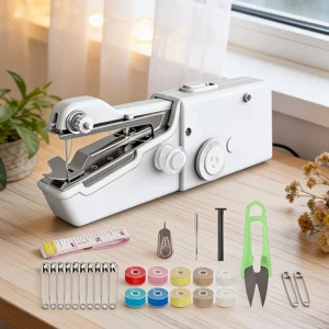 Portable Electric Sewing Machine, Suitable for Quick Repairs, Dual-Speed Design,