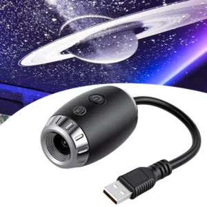 USB Starry Sky Roof Light for Car, LED Full Starry Projection Interior Atmosphere Lamp Night Auto Decoration Lighting