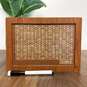 Wooden Savings Box that Perfectly Combines Money and Coins